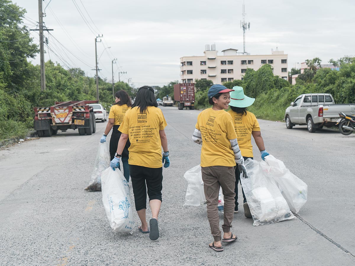 Voluntariado medioambiental Trash Hero; Bangkok, Tailandia