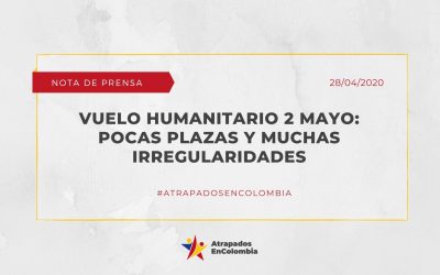 Vuelo humanitario 2 de mayo: pocas plazas y muchas irregularidades