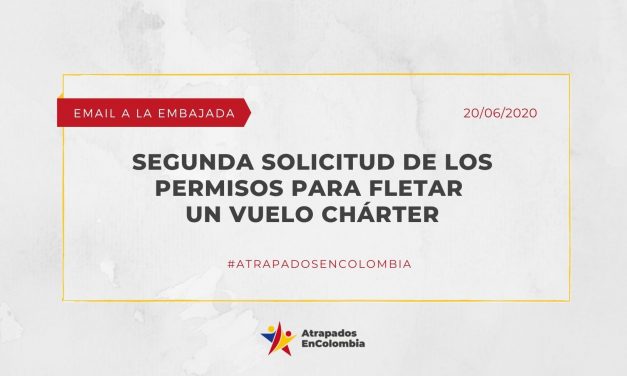 Segunda solicitud de permisos para fletar un vuelo charter privado