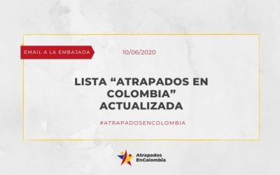 Lista «Atrapados en Colombia» actualizada